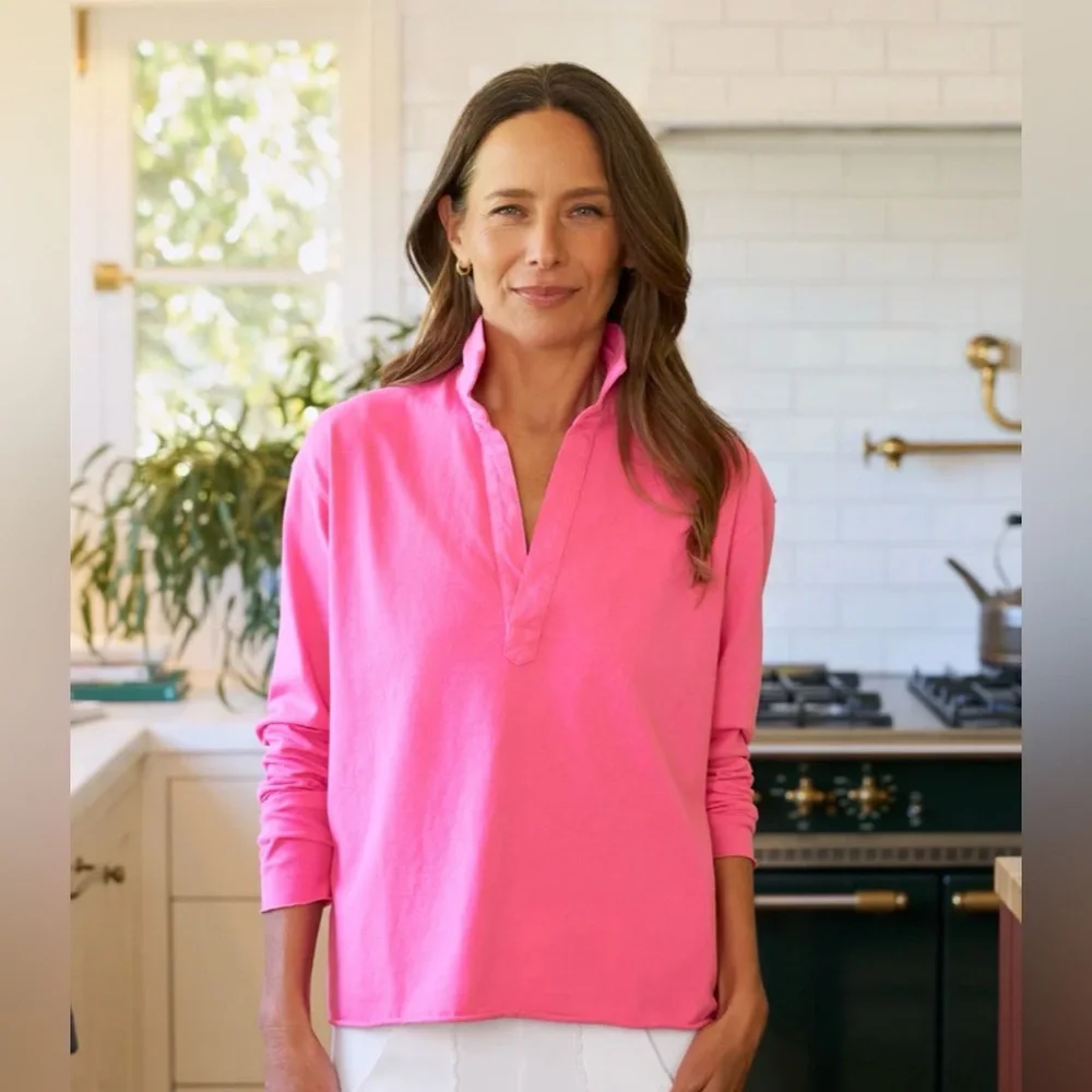 Frank & Eileen Women's Orange Button Down Shirt - Picture 4 of 7